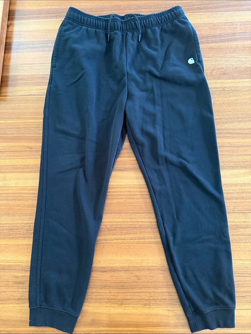Carhartt Mens Midweight Sweatpants Black Loose Fit Joggers Sz L